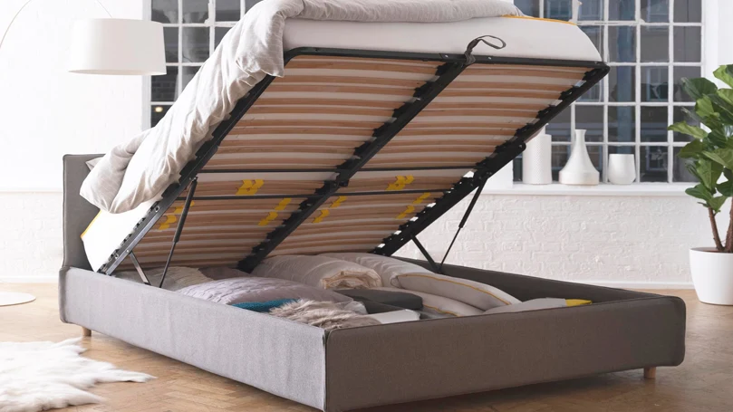 een afbeelding van geopend eve opslag bed frame