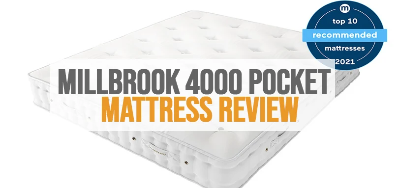 een uitgelichte afbeelding van Millbrook Wool Luxury 4000 pocketmatras beoordeling