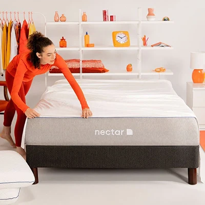 Een productafbeelding van de Nectar Hybrid matras.