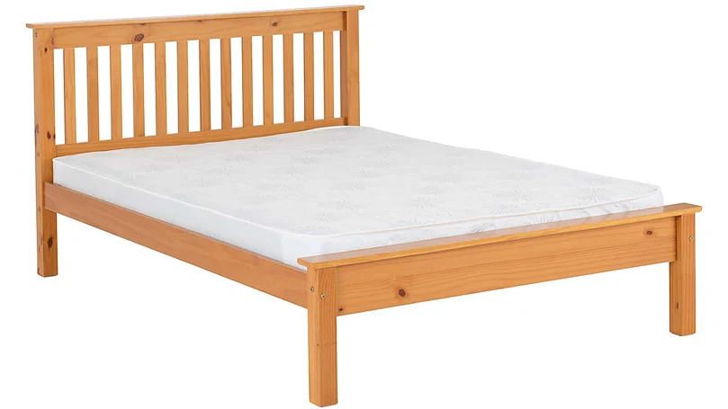 een beeld van Dunelm Monaco Pine Bedframe