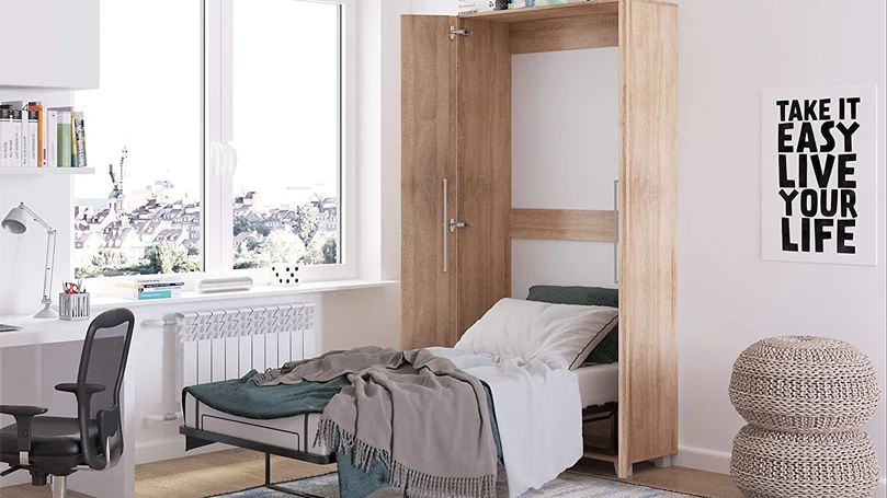 Een afbeelding van murphy bed design.