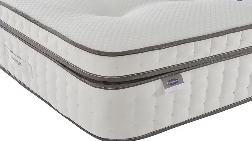 Een afbeelding van een hoek van het Silentnight Geltex Ultra 3000 matras.