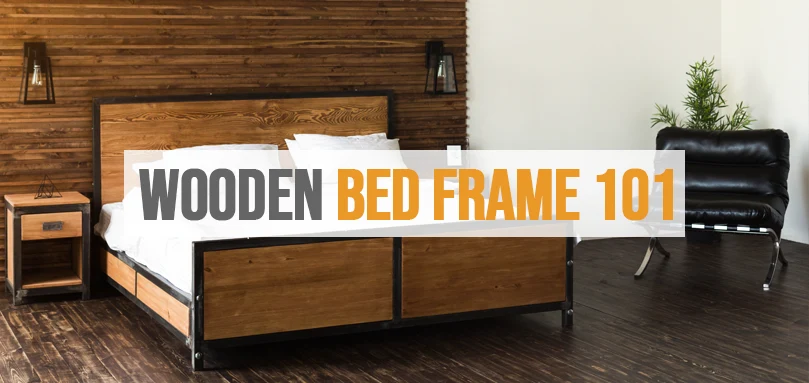 Uitgelichte afbeelding van houten bedframe gids 101.