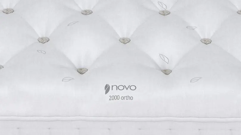 Een close-up afbeelding van de Novo Natural 2000 Pocket Ortho matras.