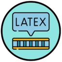 Een pictogram met een latex materiaal